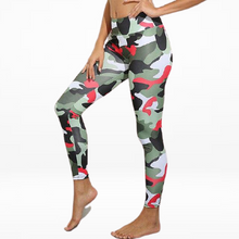 Load image into Gallery viewer, CAMO GIRL Green/Pink Leggings
